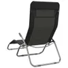 vidaXL Bains de soleil 2 pcs. noir Textilene & Voir les images du produit 6