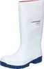A white Dunlop Purofort boot with a blue sole and red trim inside. Produktbild-Vorschau
