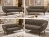 MKS MEBLE Skandinavisches Sofa 3-Sitzer, Sofa mit Produktbild-Vorschau 2