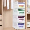 4er Set Groß Schubladenbox,Stapelbare Kleiderschrank Produktbild-Vorschau 1