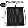Netzbeutel 2er Set mit Kordelzug, Mesh Turnbeutel, Produktbild-Vorschau 3
