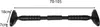 A black pull-up bar with measurement indicators. Anteprima dell’immagine prodotto
