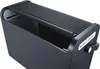 A close-up, angled view of a black mobile office filing box with a slatted lid. Náhľad obrázku produktu