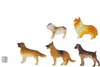 10x Hunde Aufstellfigur Miniblings Gummitier Haustier Hund Produktbild-Vorschau 2