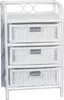 Heinz Hofmann Rattanregal BALTIMORE weiss mit 3 Schubkästen Produktbild-Vorschau 2