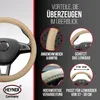 HEYNER® Lenkradhülle 37-39 cm für Auto, beige, weiches, Produktbild-Vorschau 4