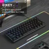 60% Gaming Tastatur kabelgebunden RGB, 61 Tasten Membran Produktbild-Vorschau 2