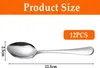 Kaffeelöffel Set 12 Stück, Oval, Edelstahl, 12 Cm, Für es Produktbild-Vorschau 5