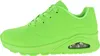 A side view of a bright green Skechers Uno Night Shades women's sneaker. Produktbild-Vorschau