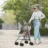 Haustierwagen, klappbarer Hundewagen, für Hunde & Katzen, Produktbild-Vorschau 3