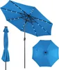 KOMFOTTEU Sonnenschirm 300 cm mit LED, Gartenschirm Produktbild-Vorschau 1