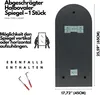 GOLD&CHROME Halbovaler Rahmenloser Wandspiegel aus Kristall Produktbild-Vorschau 3