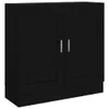 vidaXL Bücherschrank Schwarz 82,5x30,5x80 cm Holzwerkstoff Produktbild-Vorschau 1