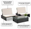 Mucola Salon de jardin en poly rotin 2 fauteuils et table Voir les images du produit 5