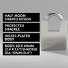 H&S Vorhängeschloss 60mm mit 5 Schlüssel - Vorhänge Schloss Produktbild-Vorschau 4