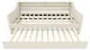 Beige Leinen Daybett mit LED-Beleuchtung und hydraulischem Produktbild-Vorschau 16