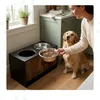 Relaxdays Voerstation voor honden, met 2 bakken, Productafbeelding-voorbeeld 3