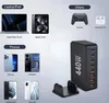 A collage of electronic devices and a charging station, illustrating compatibility. Anteprima dell’immagine prodotto