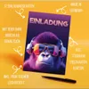 Friendly Fox Gorilla Einladung, 12x Einladungskarten Produktbild-Vorschau 5