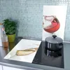 Spritzschutz Herdabdeckplatte Schneidebrett aus Glas Produktbild-Vorschau 3