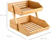 KESPER Küchenregal 2 Etagen Bambus 28x33x38cm Produktbild-Vorschau 5