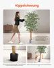 VEVOR Albero di ficus artificiale, 1524 mm, con vaso nero, Anteprima dell’immagine prodotto 5