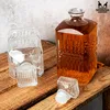SuperButelki - Karafka szklana 500 ml, z korkiem, tłoczony Podgląd zdjęcia produktu 9