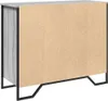 vidaXL Príborník Grey Sonoma 91x35,5x74,5 cm Materiál na Náhľad obrázku produktu 6