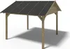 Pergola de jardin 4.04x4.04m avec panneaux - traité - Voir les images du produit 3