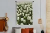 MuchoWow® Wandteppich Wandbehang Weiße Tulpen auf einem Produktbild-Vorschau 4