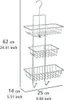 WENKO Duschcaddy Milano, 3 Ablagen, 2 Haken Duschcaddy zum Produktbild-Vorschau 4