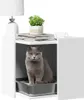 vidaXL Kuweta biała 53x53x51 cm Materiał drewnopochodny Podgląd zdjęcia produktu 3