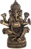 Ganesha Figur Deko Buddha Figur sitzen auf Lotus Nr:H051 Produktbild-Vorschau 1
