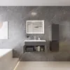 80cm Mineralguss Waschtisch mit Unterschrank Badmöbel Set Produktbild-Vorschau 2