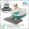 LINUMA® Katzenklo mit Deckel abnehmbar - Katzen Klo mit Produktbild-Vorschau 2