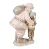 Clayre & Eef Figur Weihnachtsmann 13x11x18 cm Rosa Produktbild-Vorschau 3