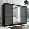Schwebetürenschrank, 3-türig Schrank 200 cm mit Spiegel Produktbild-Vorschau 2