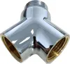 Y Stück 2 Wege Verteiler Gabelstück Wasserhahn 1/2" Messing Produktbild-Vorschau 4