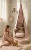 Hängesessel Kinder Kokon Velvet PINK – Schaukelstuhl Produktbild-Vorschau 9