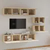 vidaXL 6-tlg. TV-Schrank-Set Sonoma-Eiche Holzwerkstoff -  Produktbild-Vorschau 14