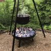 Schwenkgrill mit Feuerschale, Dreibein Holzkohlegrill 52cm Produktbild-Vorschau 1