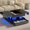 UnboxG Couchtisch 78×78×43 cm Schwarz, Hochglanz Produktbild-Vorschau 3
