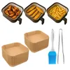 Stampi in carta per Airfryer - 200 pezzi di carta da forno Anteprima dell’immagine prodotto 1