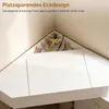 Eckschminktisch weiß mit LED Spiegel, 3 Lichtfarben, Produktbild-Vorschau 7