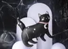 Folienballon schwarze Katze 81x80cm Schwarz Produktbild-Vorschau 1