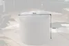 Hocker MODERN BAROCK STORAGE 50cm Samt silber Produktbild-Vorschau 8