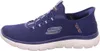 A side view of a blue Skechers slip-in shoe. Náhled obrázku produktu