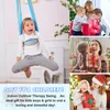 (Šedá + modrá) Dětská houpací síť, dvouvrstvá, pro vnitřní Náhled obrázku produktu 6