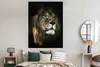 MuchoWow® Poster Löwe - Fell - Schwarz 120x160 cm - Produktbild-Vorschau 4