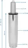 hjh OFFICE Gasdruckfeder M 723-03 chrom Produktbild-Vorschau 2